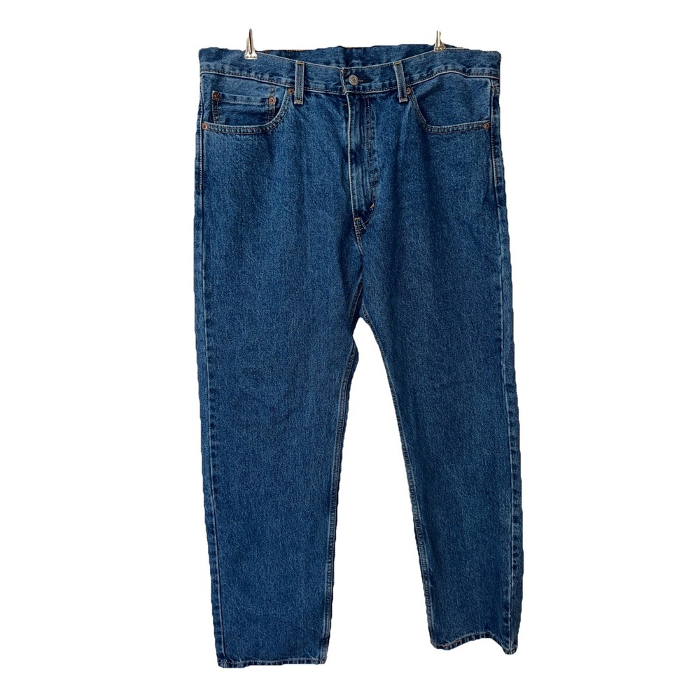 Levis 505 Jeans Mens 38x32(31) Blue Regular Fit‎ Straight Leg Denim Pants